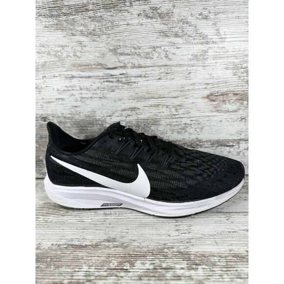 Men\'s Nike Air Zoom Pegasus 36 Black Running Shoes Sz 10.5 Athletic Gym EUC! main image 4